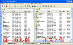 ホストに接続されたＦＦＦＴＰ